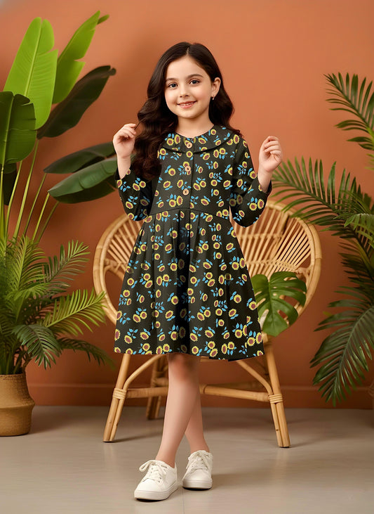 Beautiful Winter Cotton Frock KW744