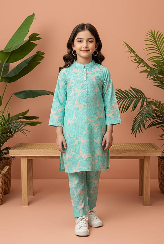 Girls Cotton 2Pcs Suit (Minor Defect) KB013