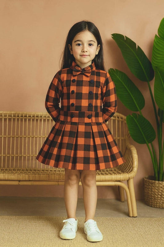 Beautiful Winter Cotton Frock For Girls KW720