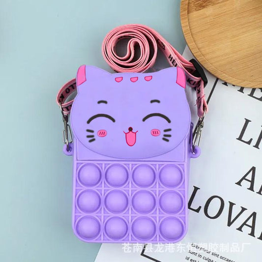 -Cartoon Shaped POP IT Shoulder Bag