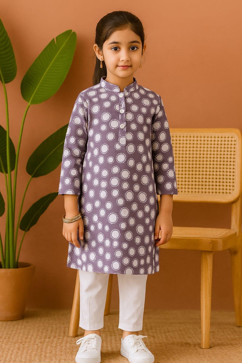 Girls Cotton 2Pcs Suit (Minor Defect) KB008