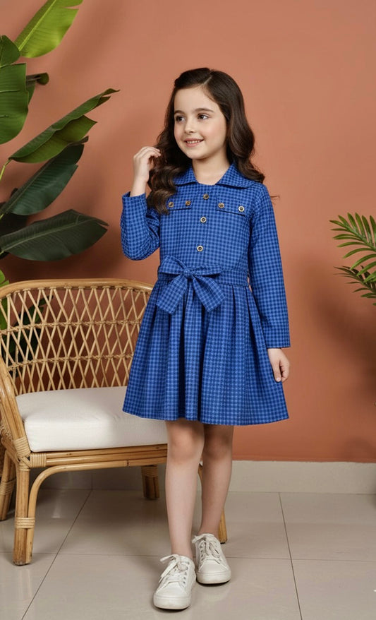 Beautiful Winter Cotton Frock For Girls KW732