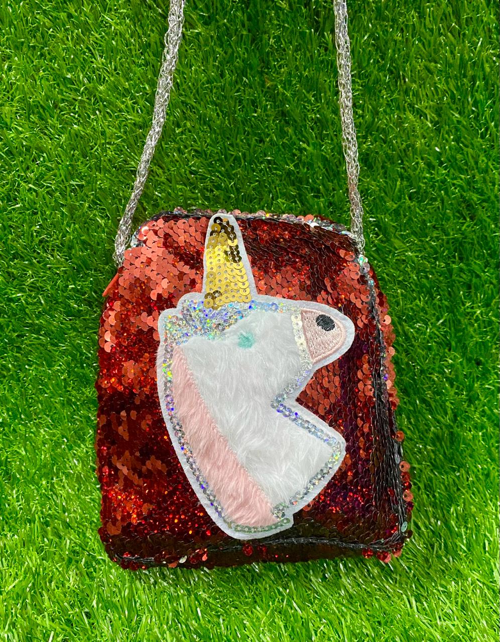 Beautiful Unicorn shaped cross body shoulder bag for girls