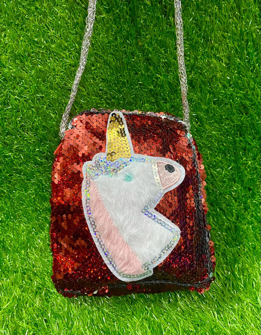 Beautiful Unicorn shaped cross body shoulder bag for girls