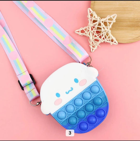 Cartoon Shaped POP IT Shoulder Bag
