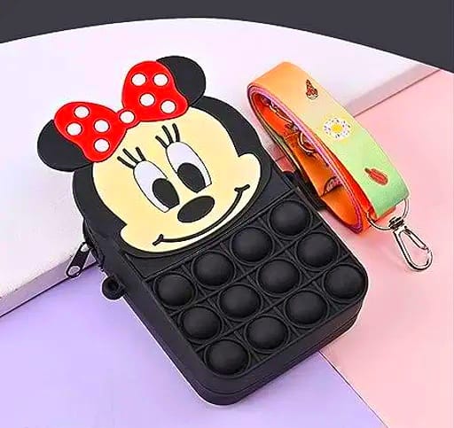 -Cartoon Shaped POP IT Shoulder Bag