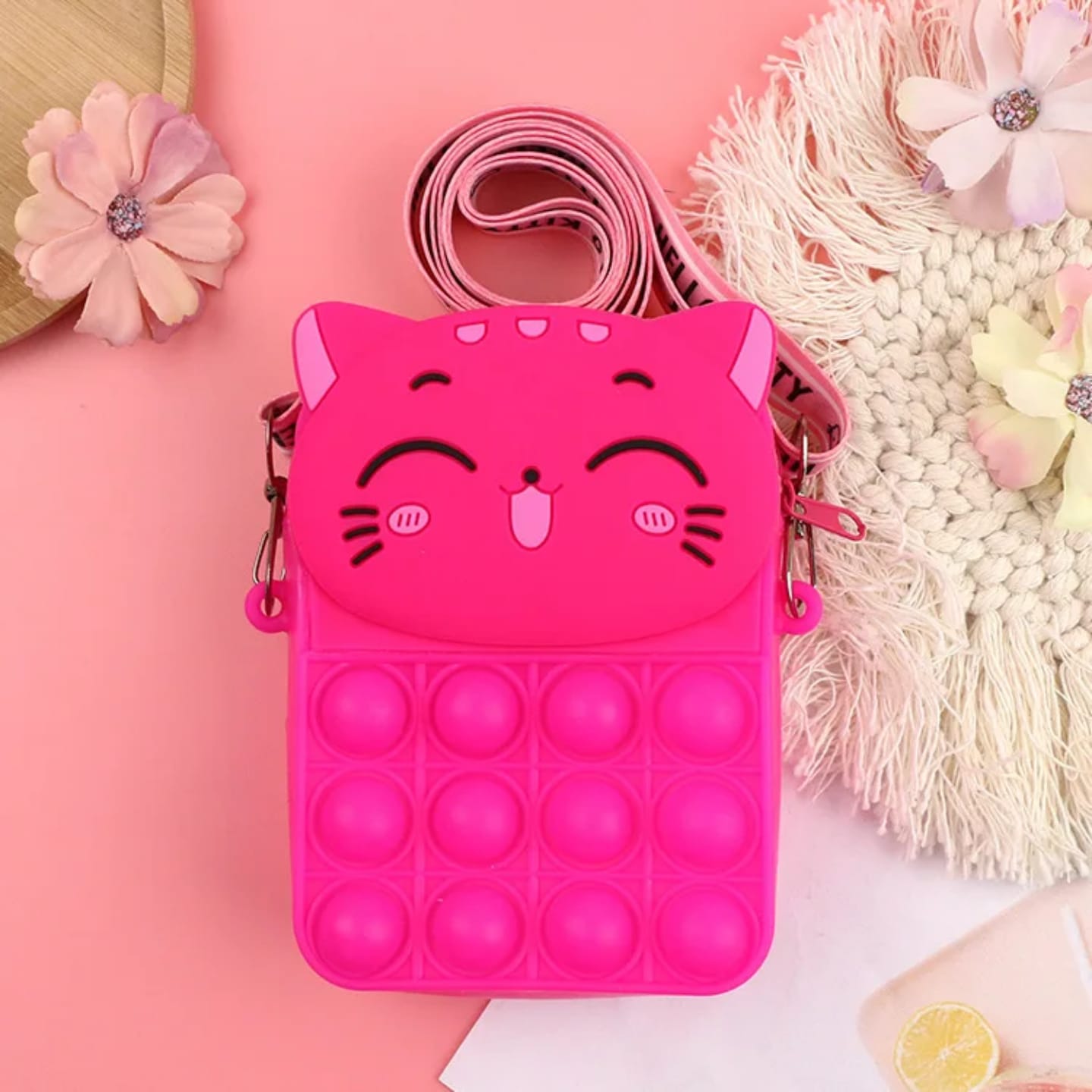 -Cartoon Shaped POP IT Shoulder Bag