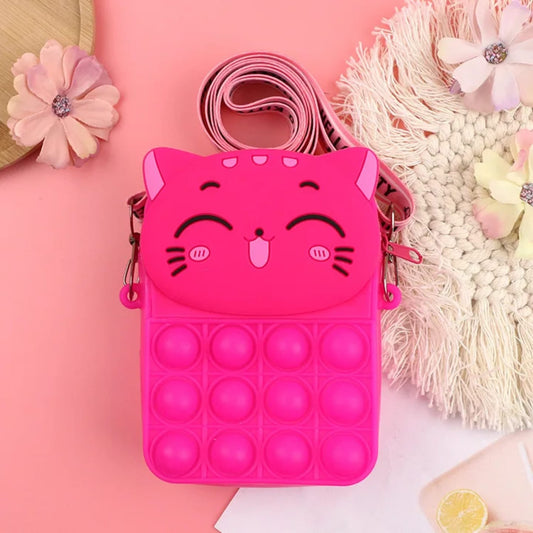 -Cartoon Shaped POP IT Shoulder Bag