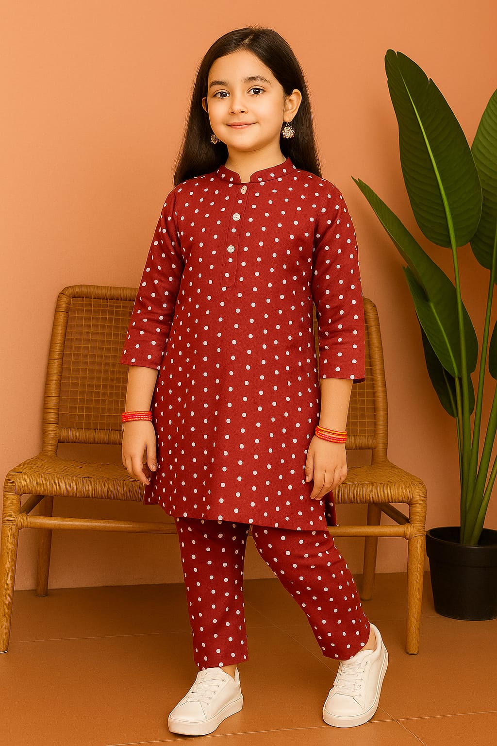 Girls Cotton 2Pcs Suit (Minor Defect) KB007