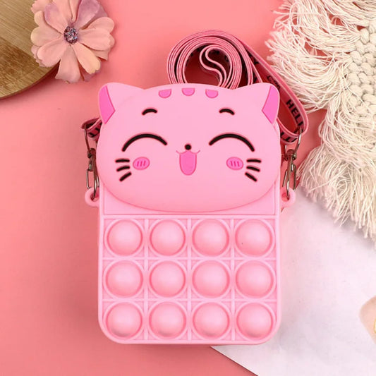 -Cartoon Shaped POP IT Shoulder Bag
