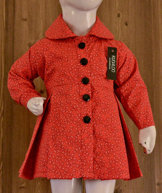 Beautiful Winter Cotton Frock For Girls KW611