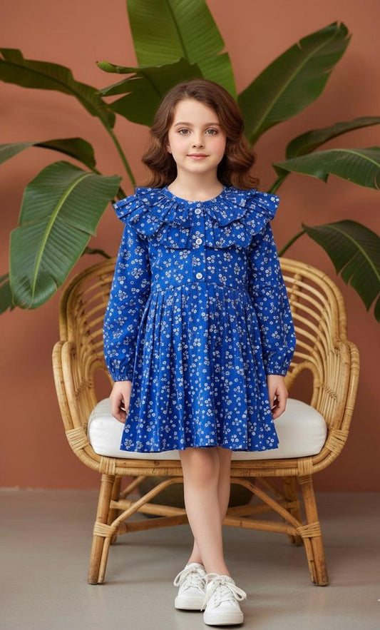 Beautiful Winter Cotton Frock For Girls KW722