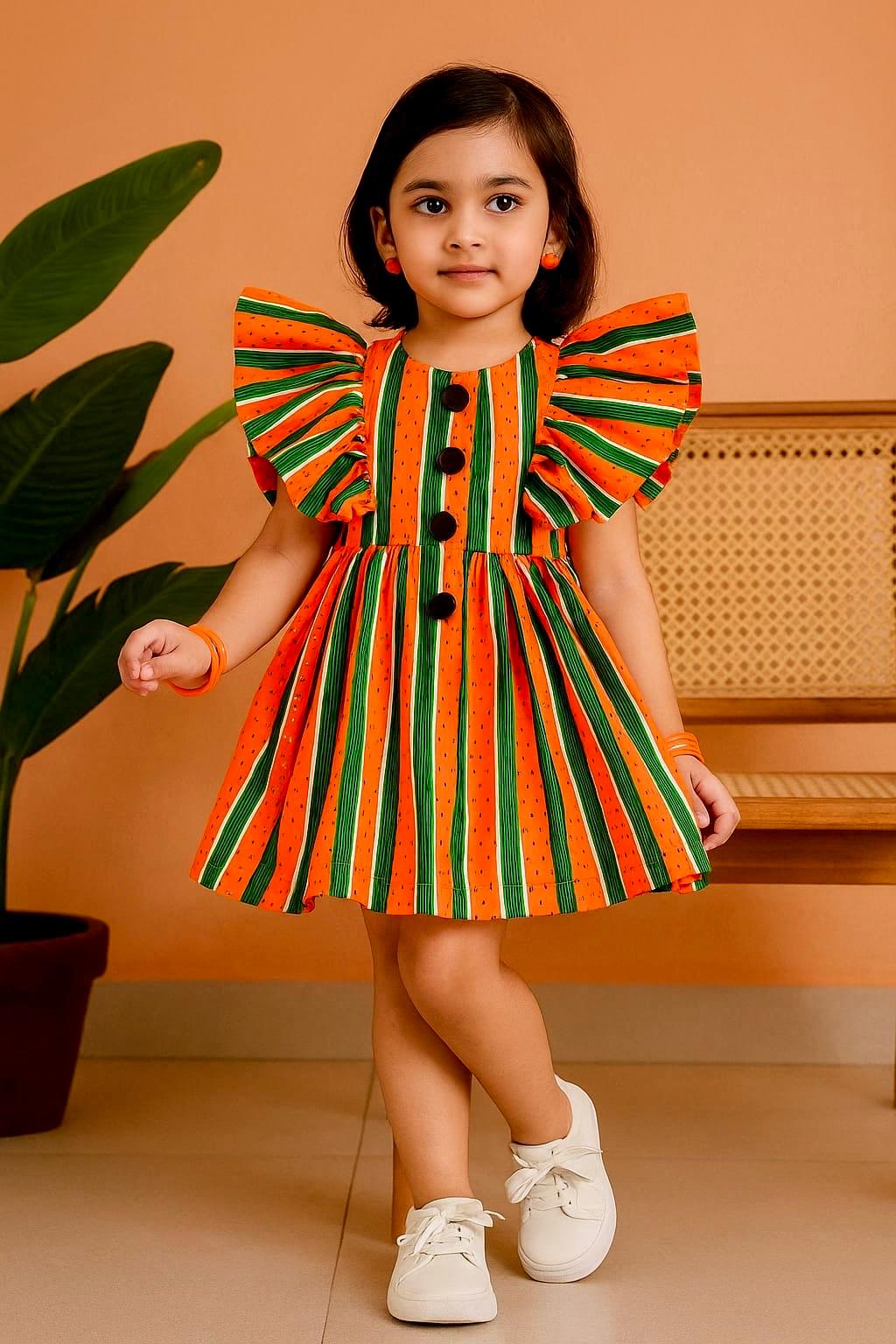 Beautiful Cotton Frock For Girls KW550