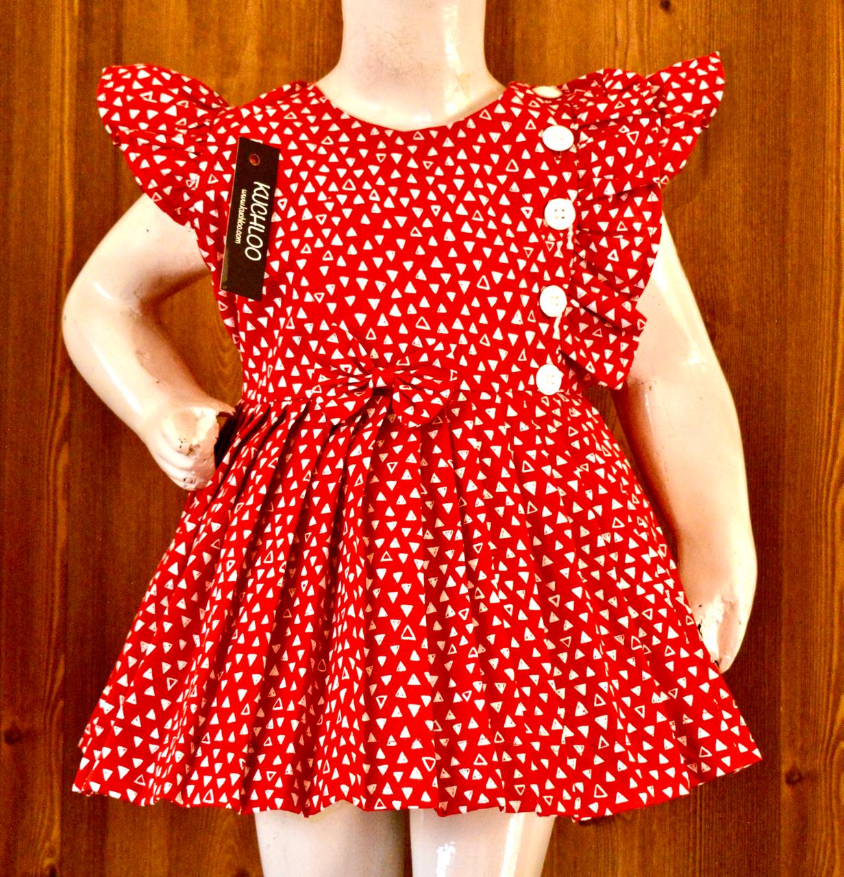 Beautiful Cotton Frock For Girls KW666