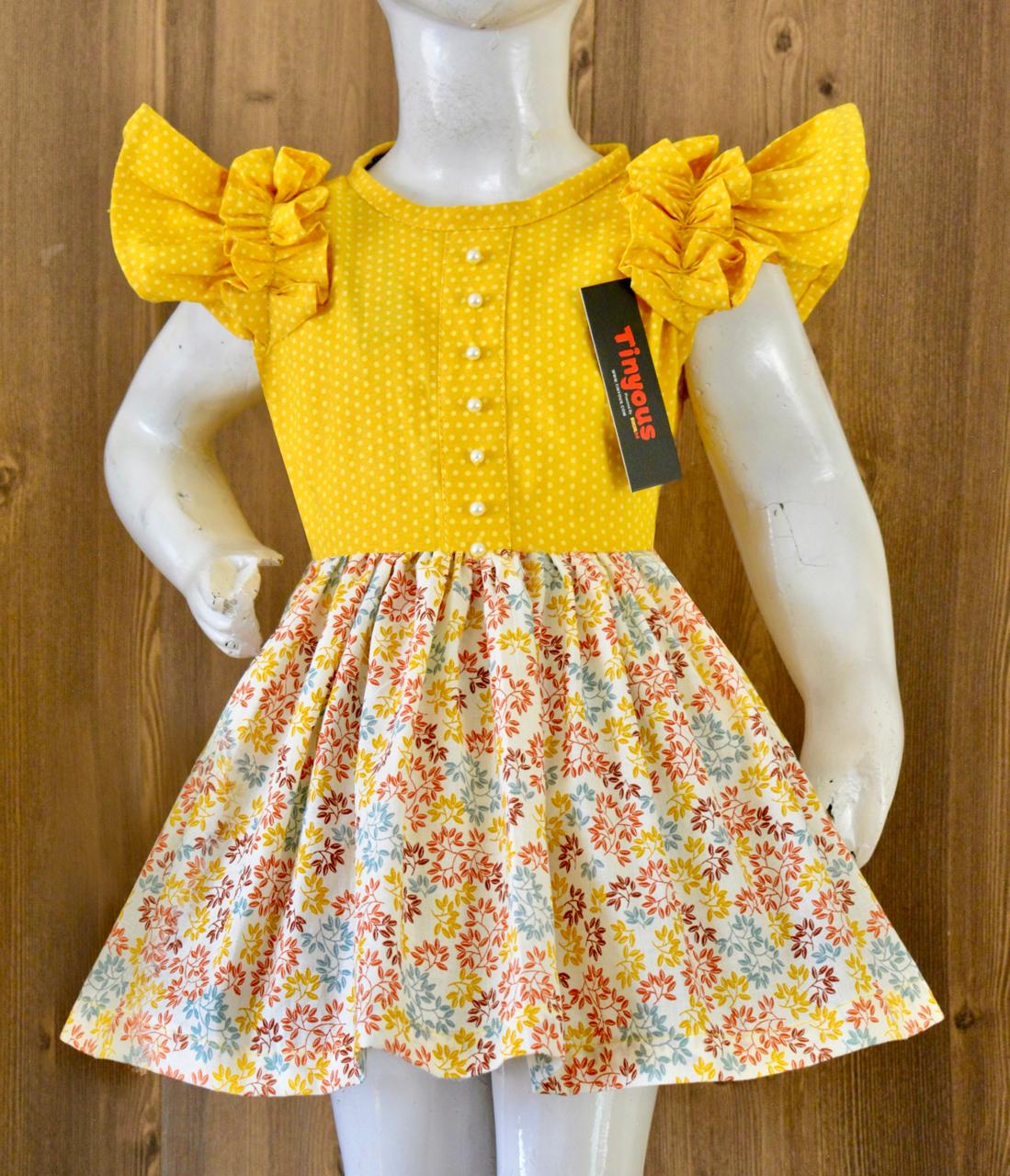 Beautiful Cotton Frock For Girls KW697