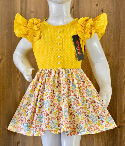 Beautiful Cotton Frock For Girls KW697