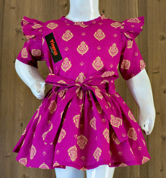 Beautiful Lawn Frock For Girls KW693
